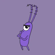 The Clankton Town app icon: the purple plankton mascot striking a thoughtful pose.
